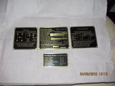 Placas Viaturas Militares