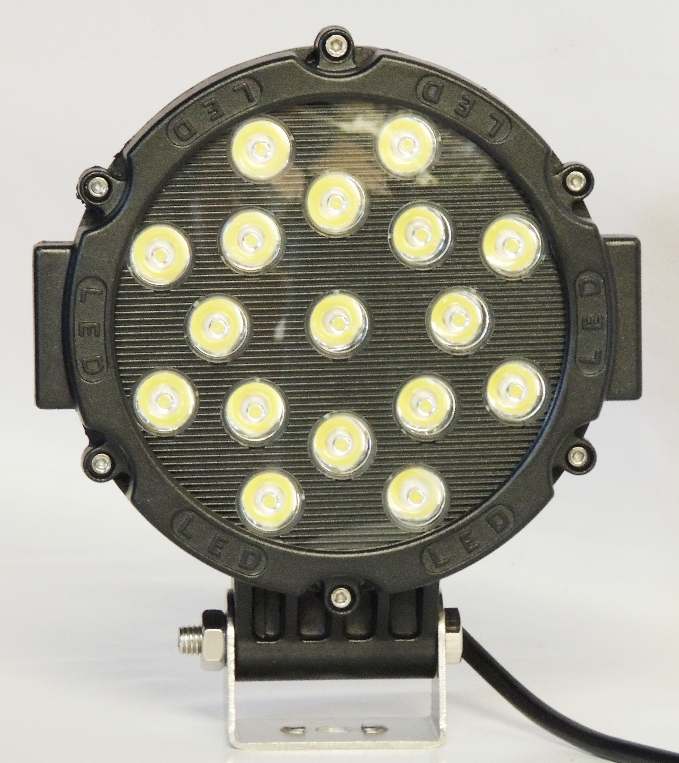 Farol milha led preto 