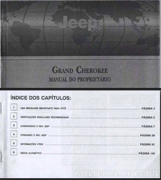 Manual do proprietário Grand Cherokee
