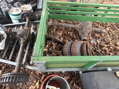 par de eixo do jeep willys com freio da f65