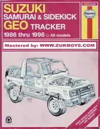 Manual Suzuki Samurai/Sidekick e GEO  Tracker